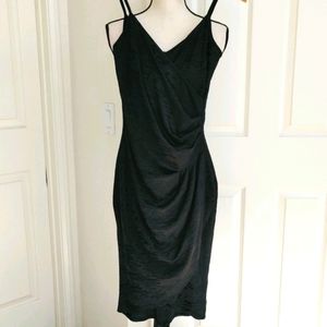 French Connection Sexy Black Wrap Dress
